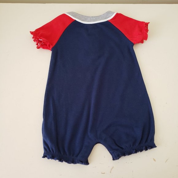 Boston Red Sox One Piece Creeper Baby Infant 12 Months Blue MLB Girls NWOT - Picture 4 of 9